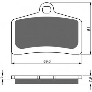 Placute de frana GOLDFREN 233 S3