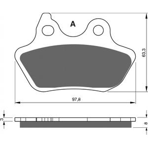 Placute de frana GOLDFREN 244 S3