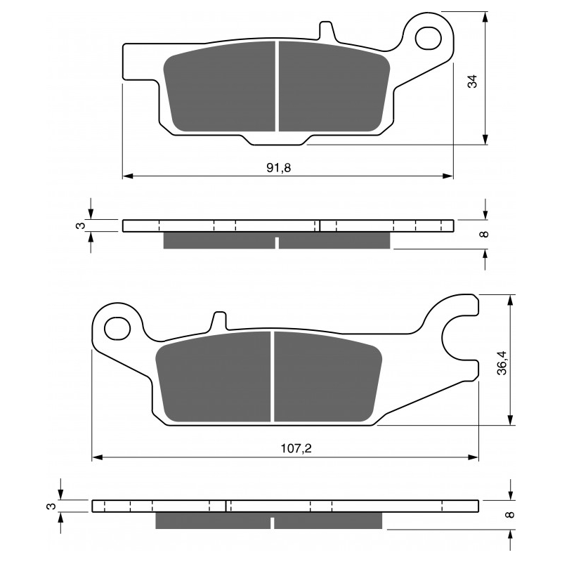 Placute de frana GOLDFREN AD  OFF-ROAD FRONT