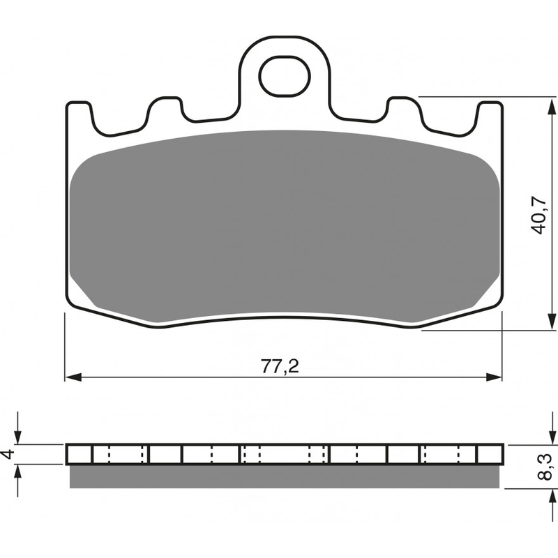 Placute de frana GOLDFREN S33 STREET FRONT lichidare