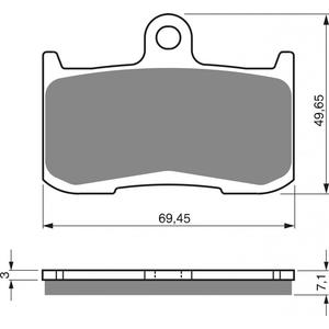 Placute de frana GOLDFREN 207 GP6
