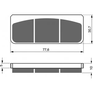 Placute de frana GOLDFREN 219 GP6