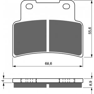 Placute de frana GOLDFREN 251 GP6