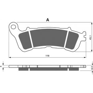 Placute de frana GOLDFREN 257 GP6