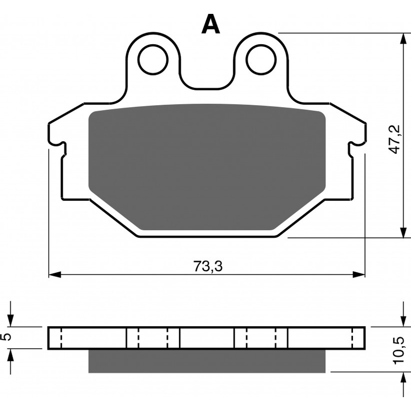Placute de frana GOLDFREN K5