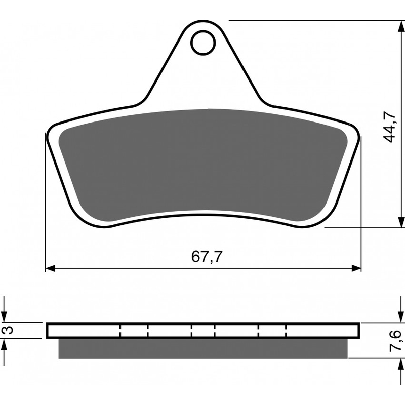 Placute de frana GOLDFREN K5