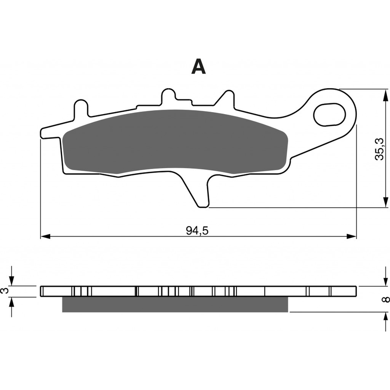 Placute de frana GOLDFREN K5