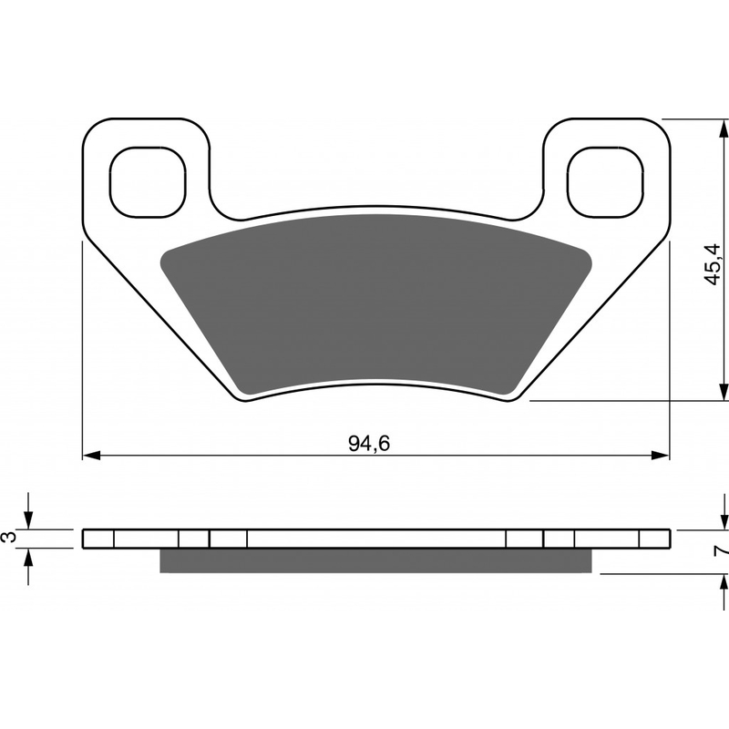 Placute de frana GOLDFREN K5