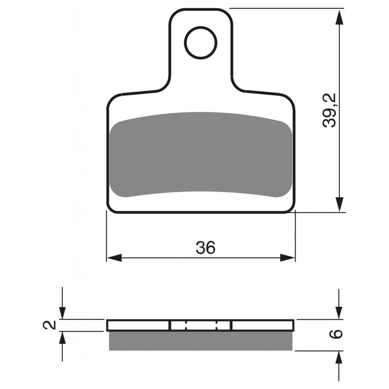 Placute de frana GOLDFREN K5