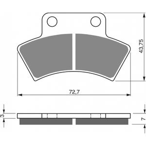 Placute de frana GOLDFREN 216 K5