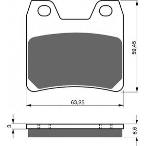 Placute de frana GOLDFREN 222 S3
