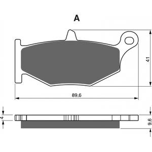 Placute de frana GOLDFREN 241 S3