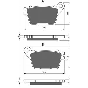 Placute de frana GOLDFREN 242 S3