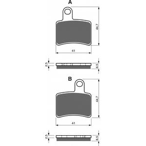 Placute de frana GOLDFREN 228 S33 OFF-ROAD Spate