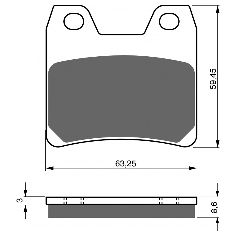 Placute de frana GOLDFREN S33 STREET Spate