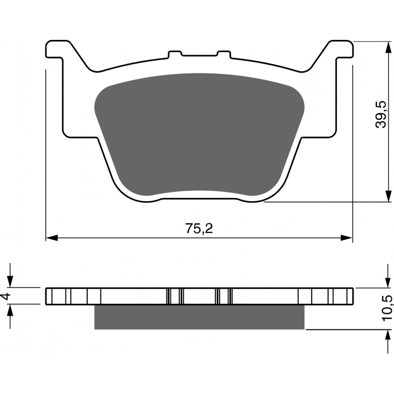 Placute de frana GOLDFREN K5
