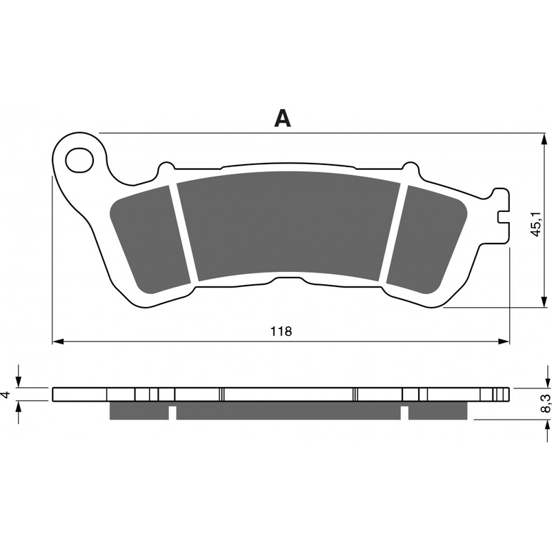 Placute de frana GOLDFREN S33 STREET FRONT