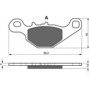 Placute de frana GOLDFREN 226 K1