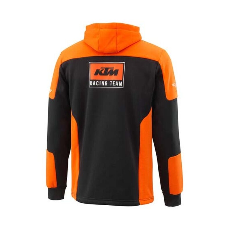KTM Team Zip Hoodie negru-portocaliu