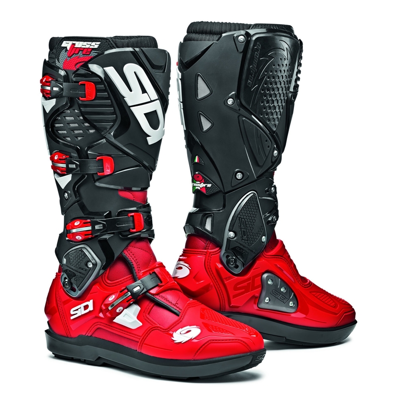 Cizme de motocicletă SIDI CROSSFIRE 3 SRS roșu și negru