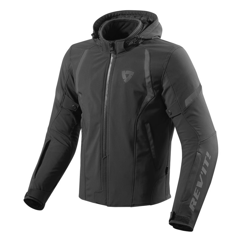 Revit Burn negru jacheta de motociclete negru lichidare