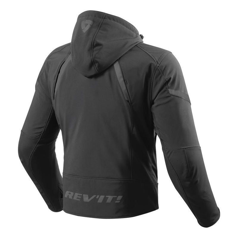 Revit Burn negru jacheta de motociclete negru lichidare