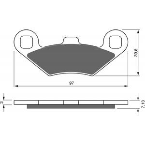 Placute de frana GOLDFREN 280 AD  OFF-ROAD FRONT