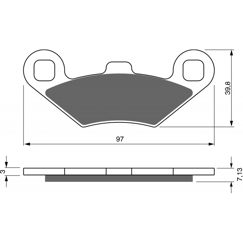 Placute de frana GOLDFREN AD  OFF-ROAD FRONT