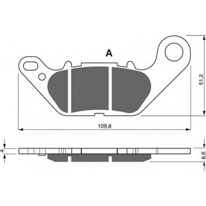 Placute de frana GOLDFREN 264 GP6