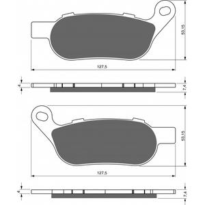 Placute de frana GOLDFREN 273 S3