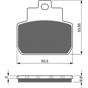 Placute de frana GOLDFREN 263 AD  STREET