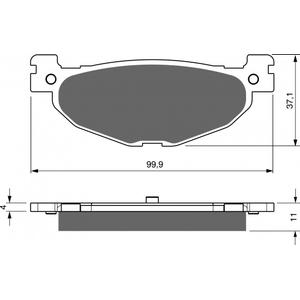 Placute de frana GOLDFREN 268 AD