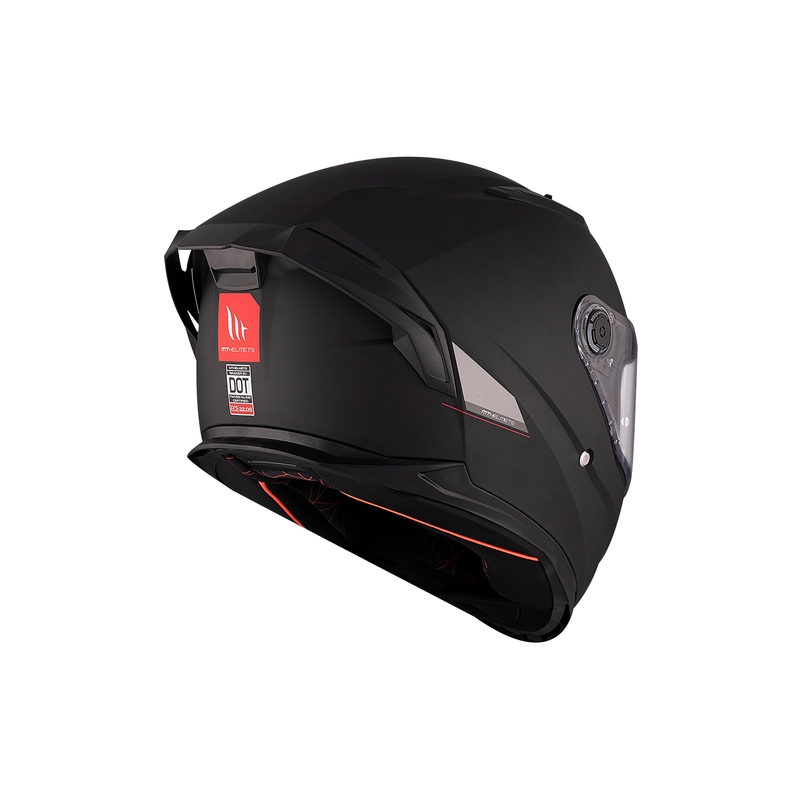 MT BRAKER SV SOLID A1 cască de motociclist integrală negru lucios