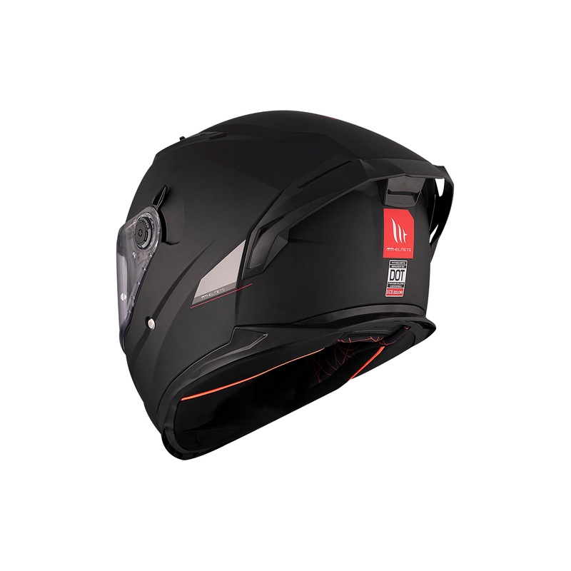 MT BRAKER SV SOLID A1 cască de motociclist integrală negru lucios