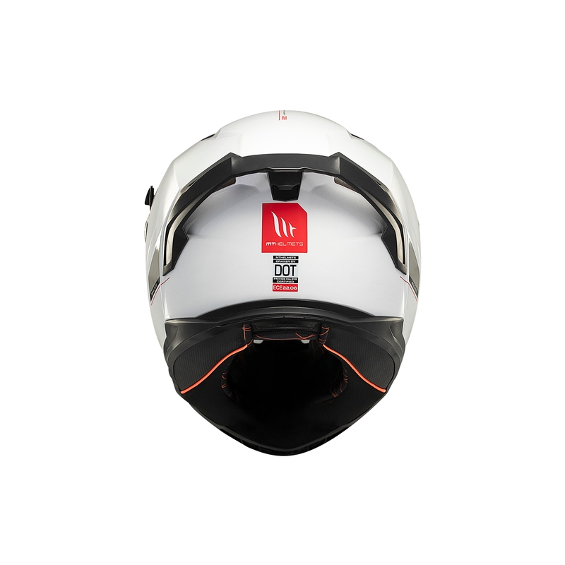 MT BRAKER SV SOLID A0 cască de motocicletă integrală MT BRAKER SV SOLID A0 albă
