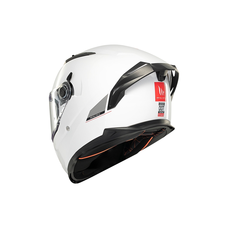 MT BRAKER SV SOLID A0 cască de motocicletă integrală MT BRAKER SV SOLID A0 albă