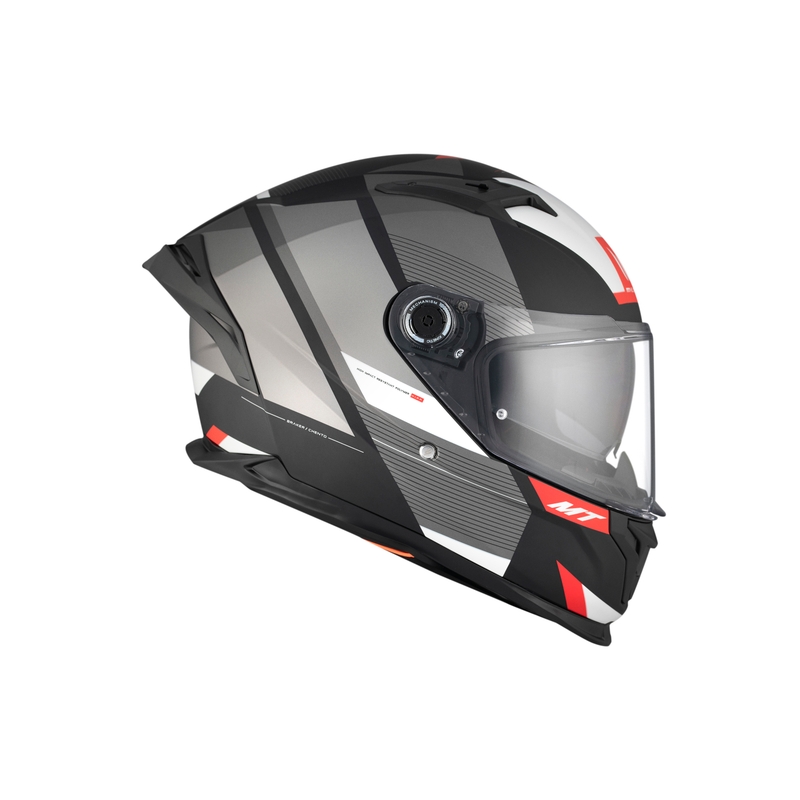 MT BRAKER CHENTO B0 cască de motocicletă integrală MT BRAKER CHENTO B0 negru-gri-alb