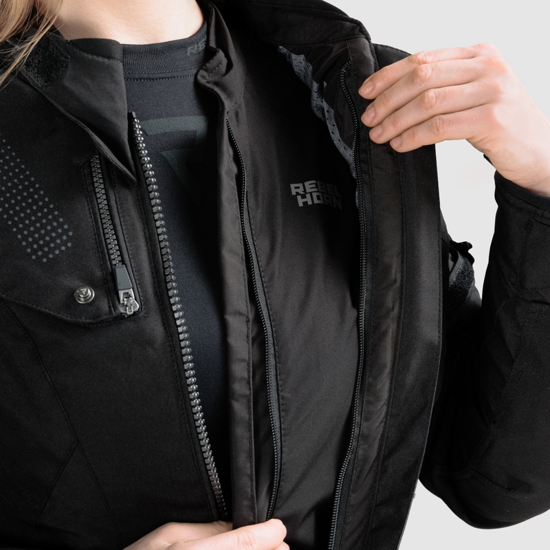 Geaca moto dama Rebelhorn Hiker IV neagra