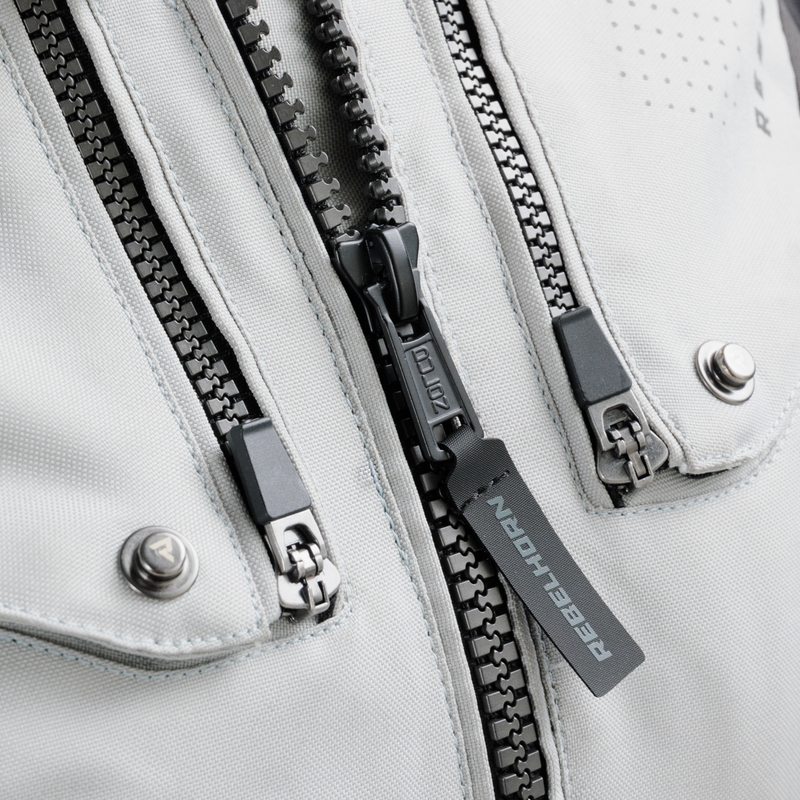 Geacă motociclistă pentru femei Rebelhorn Hiker IV negru-gri-galben fluo