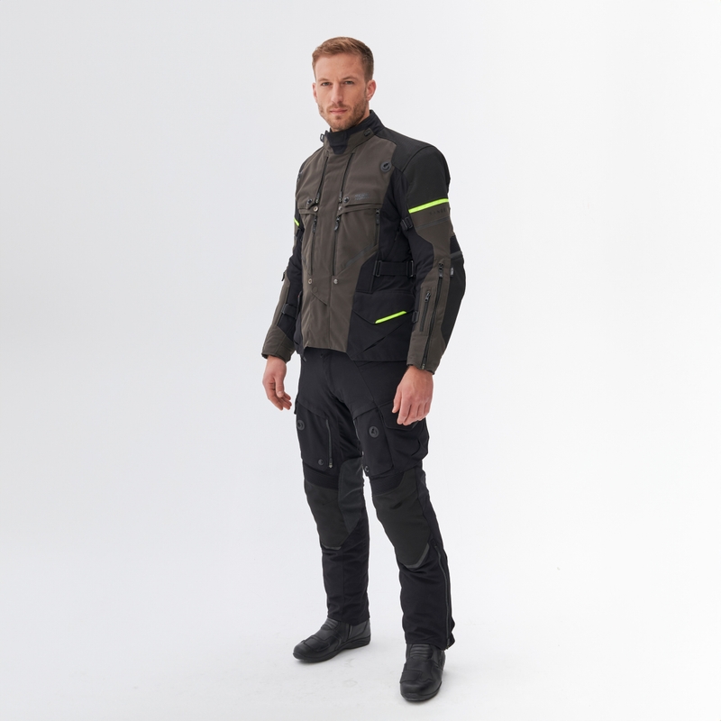 Jachetă de motociclist Rebelhorn Range antracit-negru-galben-fluo