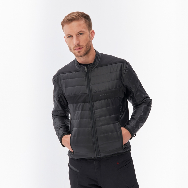 Jachetă de motociclist Rebelhorn Range antracit-negru-galben-fluo