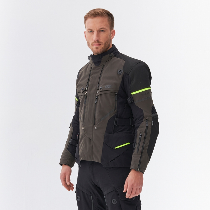 Jachetă de motociclist Rebelhorn Range antracit-negru-galben-fluo