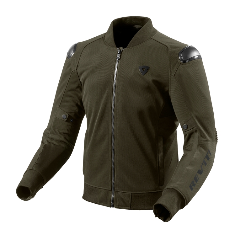 Revit Traction Negru-Verde închis Jacheta de motociclete lichidare