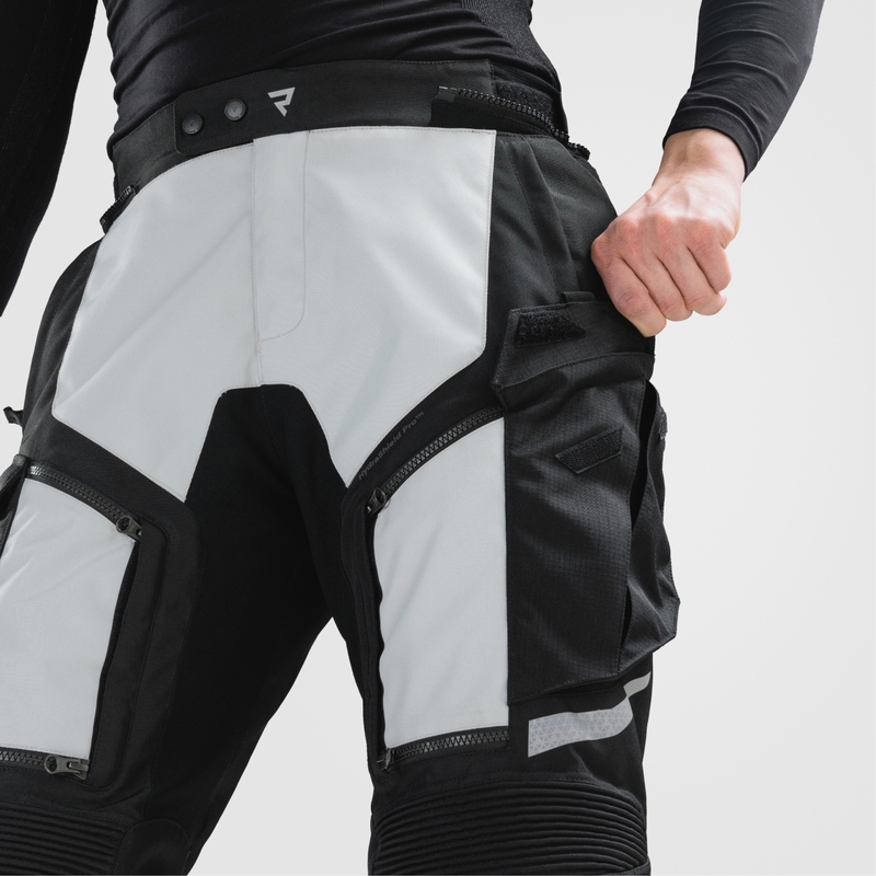 Pantaloni de motocicletă Rebelhorn Cubby V negru-gri