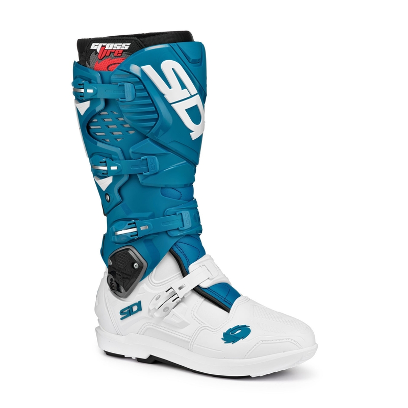 Cizme de motocicletă SIDI CROSSFIRE 3 SRS alb-albastru