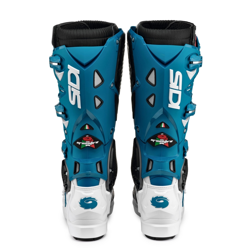 Cizme de motocicletă SIDI CROSSFIRE 3 SRS alb-albastru