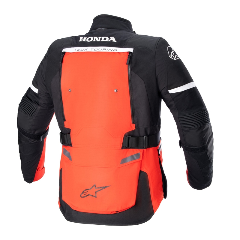 Geacă motocicletă Alpinestars Bogota PRO Drystar Honda colecția roșu-negru fluo