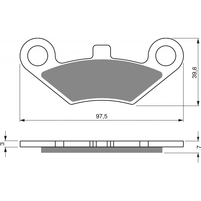 Placute de frana GOLDFREN K5