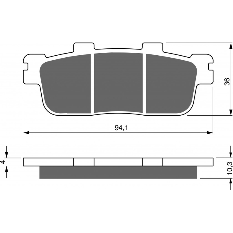 Placute de frana GOLDFREN K5