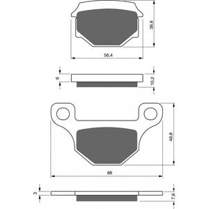 Placute de frana GOLDFREN 289 GP6